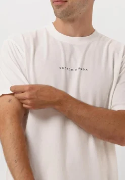 witte scotch & soda t-shirt relaxed fit applique artwork t-shirt