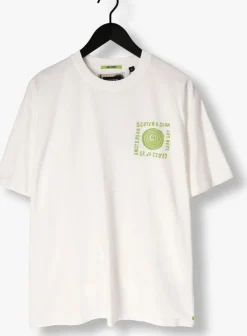 witte scotch & soda t-shirt relaxed-fit washed artwork t-shirt