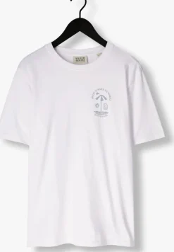 witte scotch & soda t-shirt regular fit left chest logo t-shirt