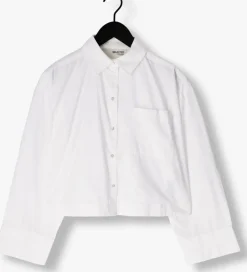 witte selected femme blouses slfastha ls cropped boxy shirt