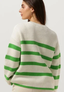 witte selected femme trui slfbloomie ls knit o-neck b