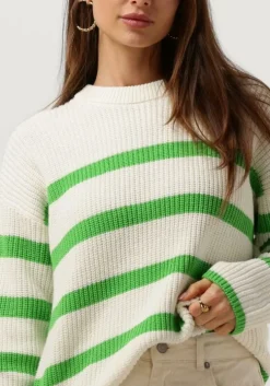 witte selected femme trui slfbloomie ls knit o-neck b