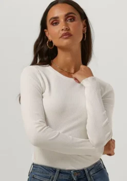 witte selected femme t-shirt anna ls crew neck tee