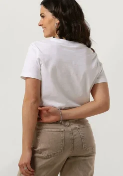 witte selected femme t-shirt slfmyessential ss o-neck tee