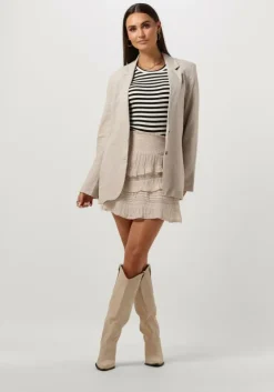 witte selected femme t-shirt anna ls crew neck tee stripe