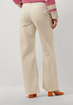 witte selected femme wide jeans slfalice-tiana hw work white wide jeans