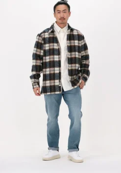 witte selected homme casual overhemd slhregaxel shirt ls seersucker