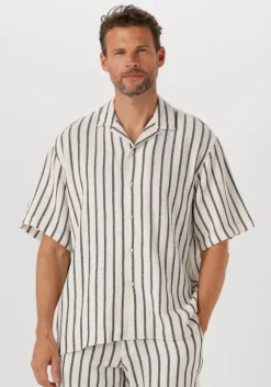 witte selected homme casual overhemd slhrelax-sal shirt ss resort