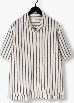 witte selected homme casual overhemd slhrelax-sal shirt ss resort