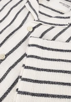 witte selected homme casual overhemd slhrelax-sal shirt ss resort