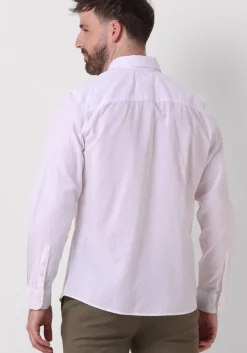 witte selected homme casual overhemd slhslim-sun shirt ls noos