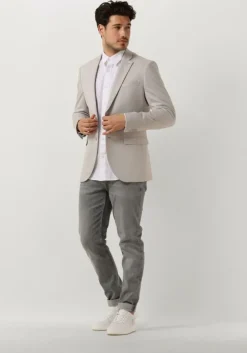 witte selected homme casual overhemd slhslim-sun shirt ls noos