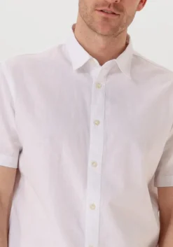 witte selected homme casual overhemd slhreg-sun shirt ss noos