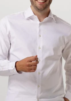 witte selected homme klassiek overhemd slhslim-performance shirt ls noos