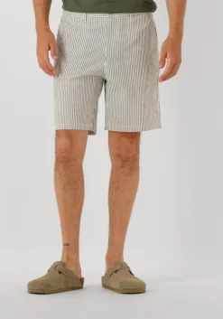 witte selected homme korte broek slhregular-karl seersucker shorts noos