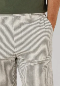 witte selected homme korte broek slhregular-karl seersucker shorts noos