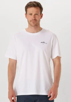 witte selected homme t-shirt slhaspen emb ss o-neck tee