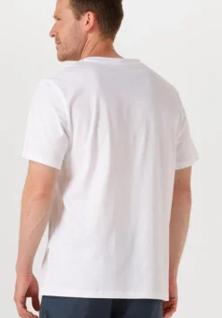 witte selected homme t-shirt slhaspen emb ss o-neck tee