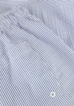 witte selected homme zwembroeken slhcooper-seersucker swimshorts