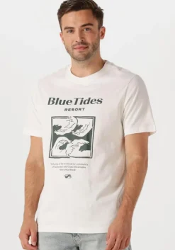 witte shiwi t-shirt men liam regular t-shirt blue tides
