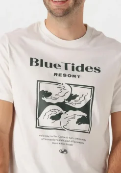 witte shiwi t-shirt men liam regular t-shirt blue tides