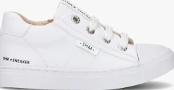 witte shoesme lage sneakers sh21s001