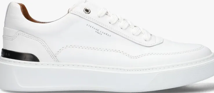 witte stefano lauran lage sneakers star 001
