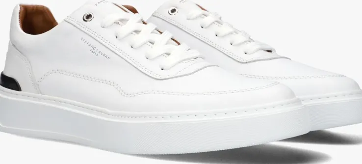 witte stefano lauran lage sneakers star 001