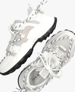 witte steve madden lage sneakers tazmania