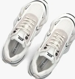 witte steve madden lage sneakers speedster-e