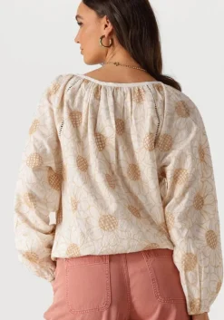 witte summum blouses longsleeve top flower embroidery
