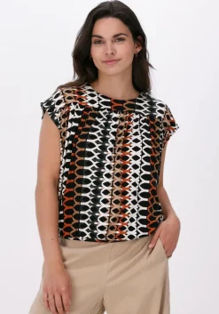 witte summum blouses top honeycomb print on viscose ea