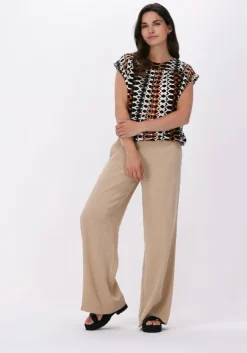 witte summum blouses top honeycomb print on viscose ea