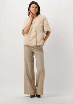 witte summum gilet jacket faux fur