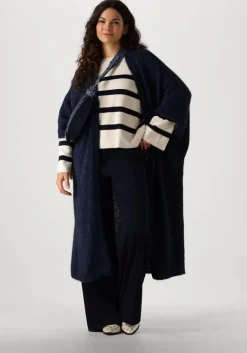 witte summum trui striped sweater soft viscose polyamide knit