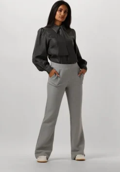 witte summum wijde broek wide leg pants new waffle