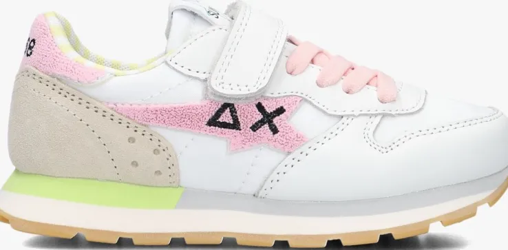 witte sun68 lage sneakers girls big stargirl