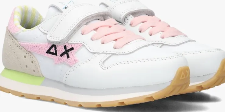 witte sun68 lage sneakers girls big stargirl