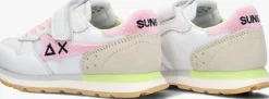 witte sun68 lage sneakers girls big stargirl