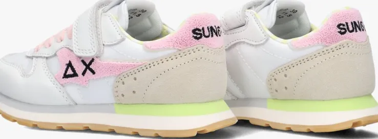 witte sun68 lage sneakers girls big stargirl