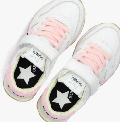 witte sun68 lage sneakers girls big stargirl
