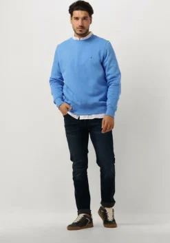 witte tommy hilfiger casual overhemd core 1985 flex oxford rf shirt