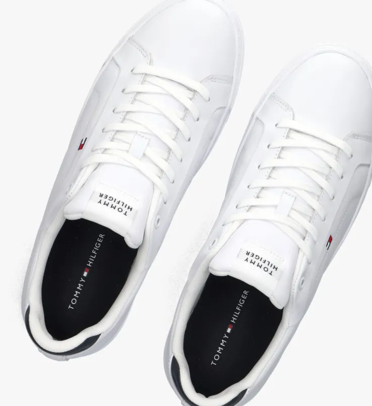 witte tommy hilfiger lage sneakers icon court lth