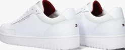 witte tommy hilfiger lage sneakers th basket core lth pinperf