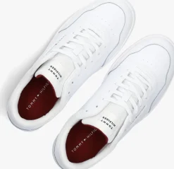 witte tommy hilfiger lage sneakers th basket core lth pinperf