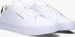 witte tommy hilfiger lage sneakers court essential