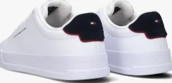 witte tommy hilfiger lage sneakers court essential