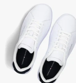 witte tommy hilfiger lage sneakers court essential