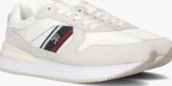 witte tommy hilfiger lage sneakers corp webbing runner sneaker