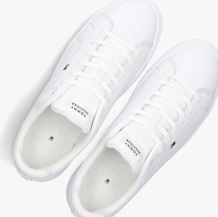 witte tommy hilfiger lage sneakers icon court lth